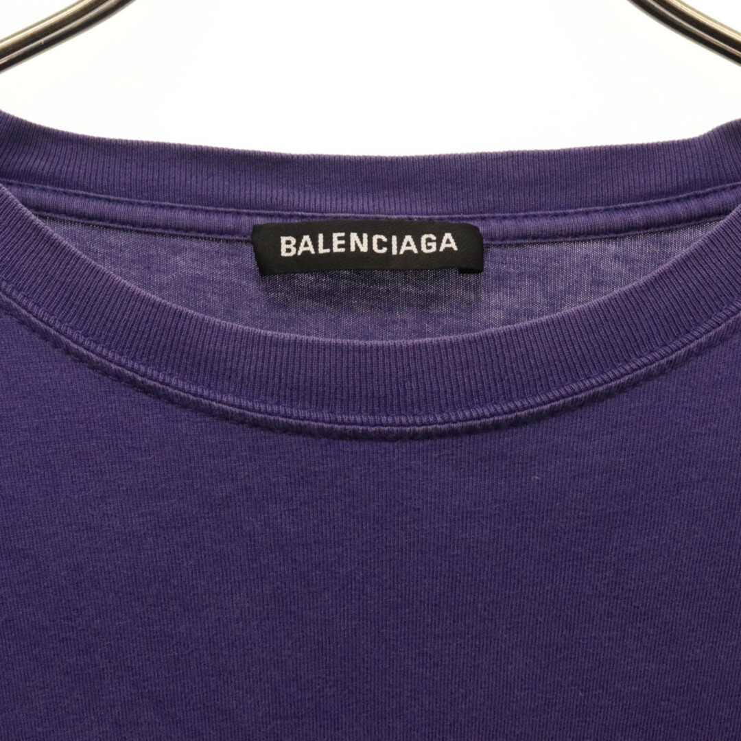 Balenciaga(バレンシアガ)のBALENCIAGA バレンシアガ 19SS キャンペーンロゴプリント半袖Tシャツ 508203 TAV44 パープル メンズのトップス(Tシャツ/カットソー(半袖/袖なし))の商品写真