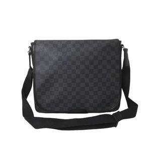 ルイヴィトン(LOUIS VUITTON)のLOUIS VUITTON ルイヴィトン ダミエ グラフィット ダニエルMM ショルダーバッグ N58029 ブラック 美品 中古 61583(ショルダーバッグ)