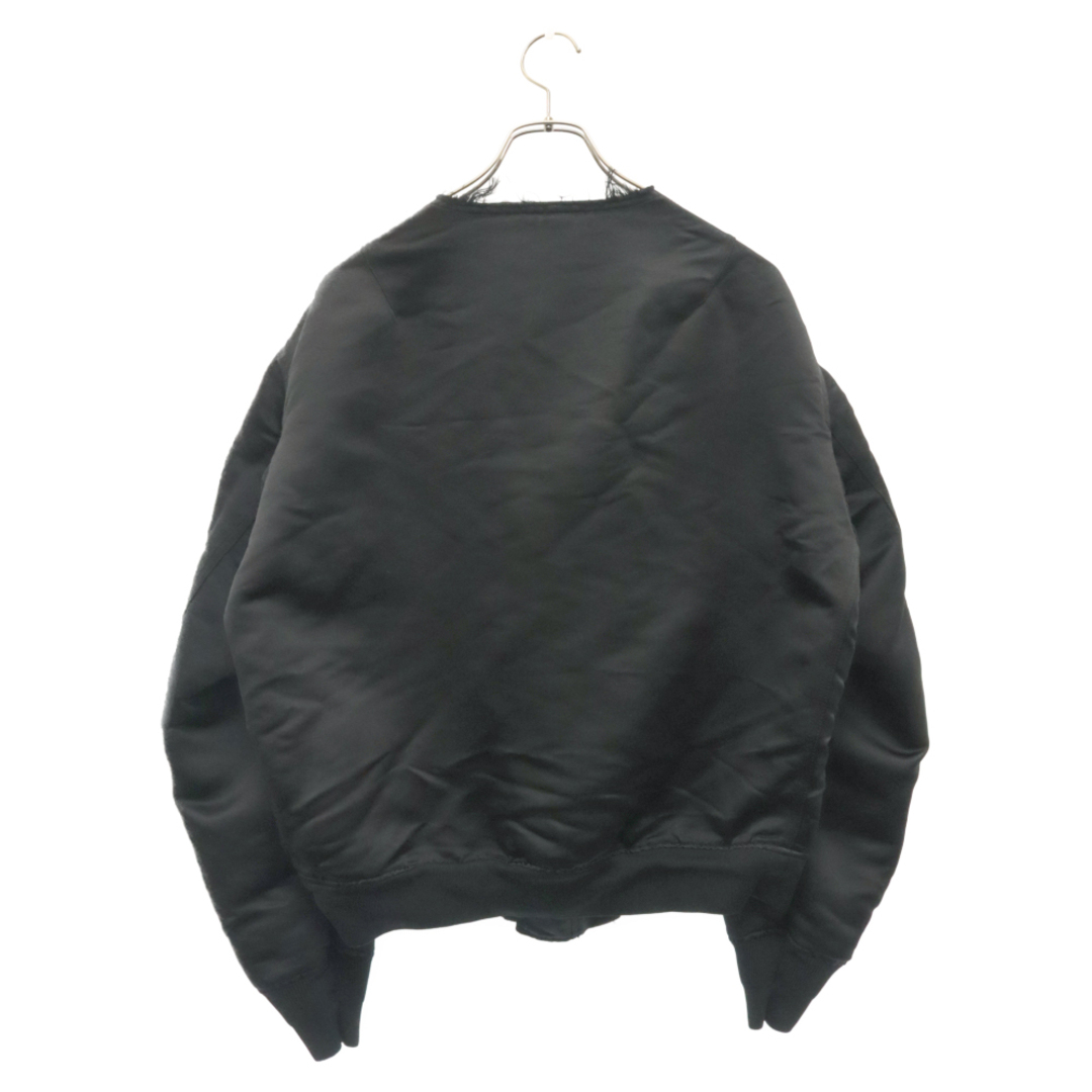 BLACK COMME des GARCONS(ブラックコムデギャルソン)のBLACK COMME des GARCONS ブラックコムデギャルソン 24SS MA-1 ナイロン ジップアップ ボンバージャケット ブラック 1M-J002 メンズのジャケット/アウター(フライトジャケット)の商品写真