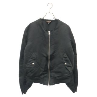 ブラックコムデギャルソン(BLACK COMME des GARCONS)のBLACK COMME des GARCONS ブラックコムデギャルソン 24SS MA-1 ナイロン ジップアップ ボンバージャケット ブラック 1M-J002(フライトジャケット)