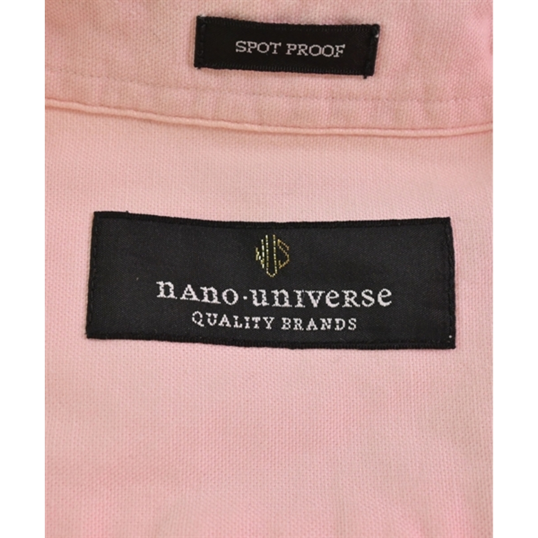 nano UNIVERSE ナノユニバース カジュアルシャツ S ピンク 【古着】【中古】 メンズのトップス(シャツ)の商品写真
