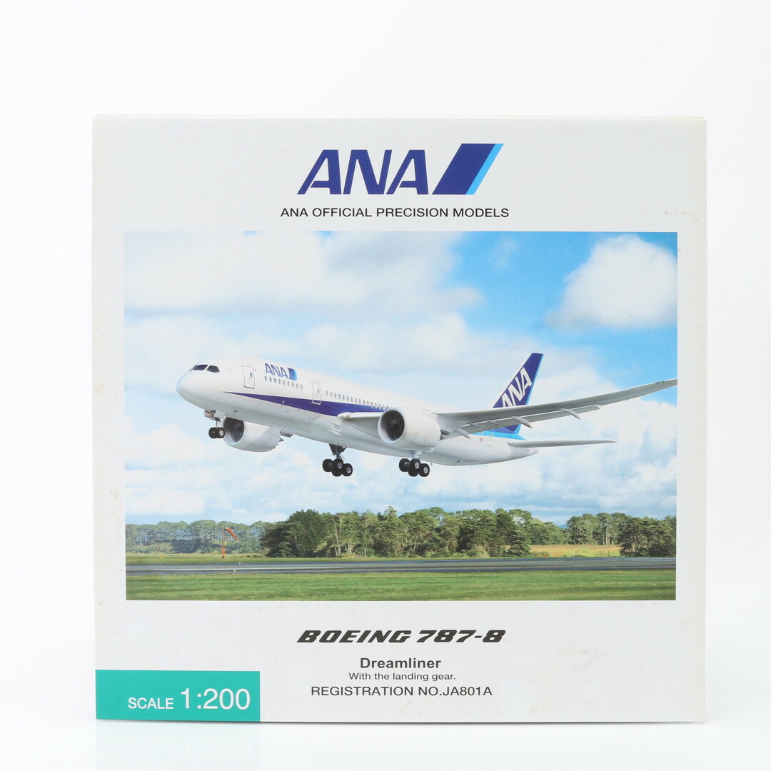 全日空商事 ANA 飛行機 模型 ボーイング 787-8 JA801A NH20039 Dreamliner ドリームライナー 1/200 スケール 航空機 EEM U25-3 エンタメ/ホビーのおもちゃ/ぬいぐるみ(模型/プラモデル)の商品写真