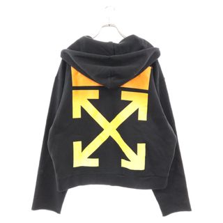 オフホワイト(OFF-WHITE)のOFF-WHITE オフホワイト CARAVAGGIO HOODIE カラヴァッジョ フーディ ジップアップ スウェットパーカー ブラック(パーカー)