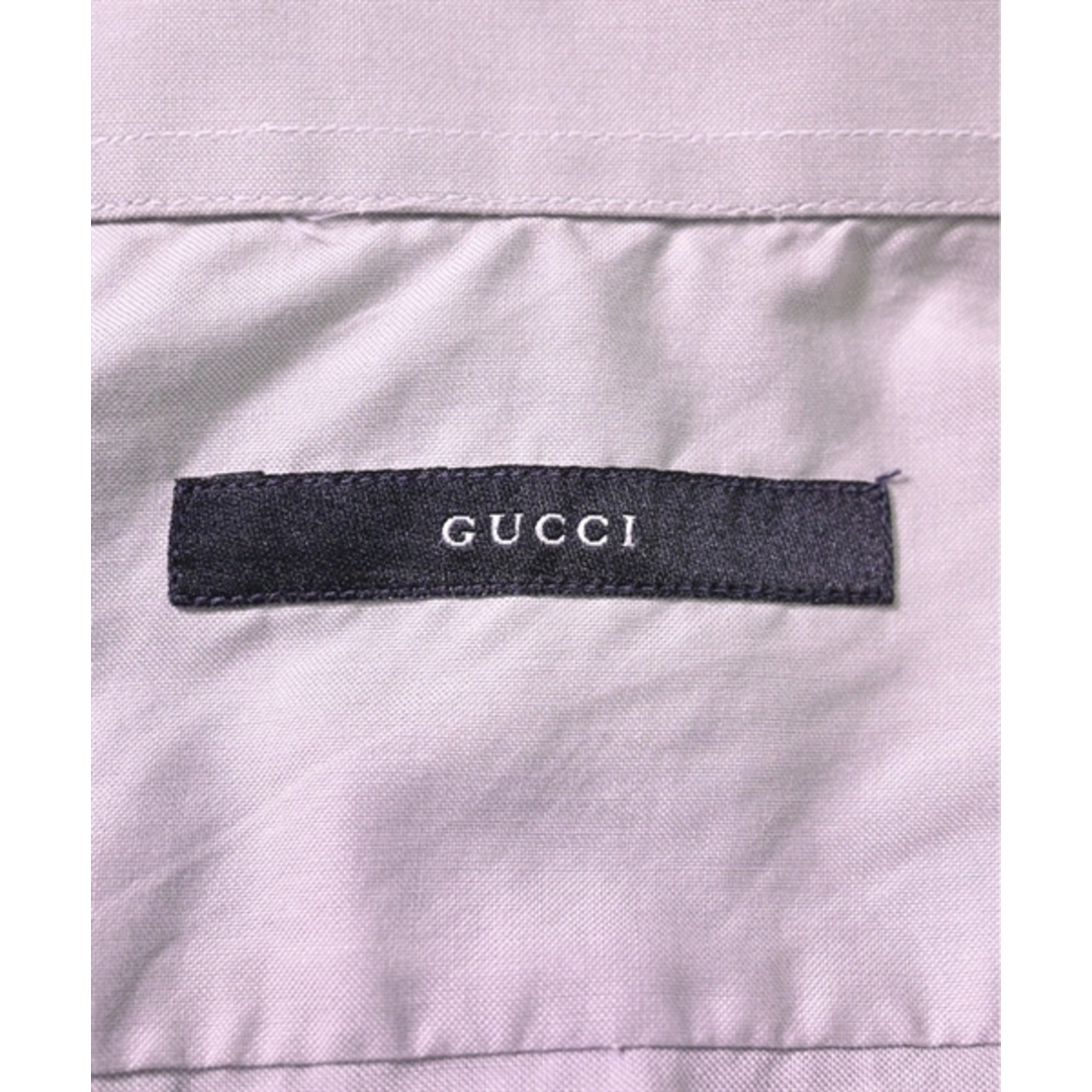 Gucci(グッチ)のGUCCI グッチ ドレスシャツ 38(S位) グレー 【古着】【中古】 メンズのトップス(シャツ)の商品写真