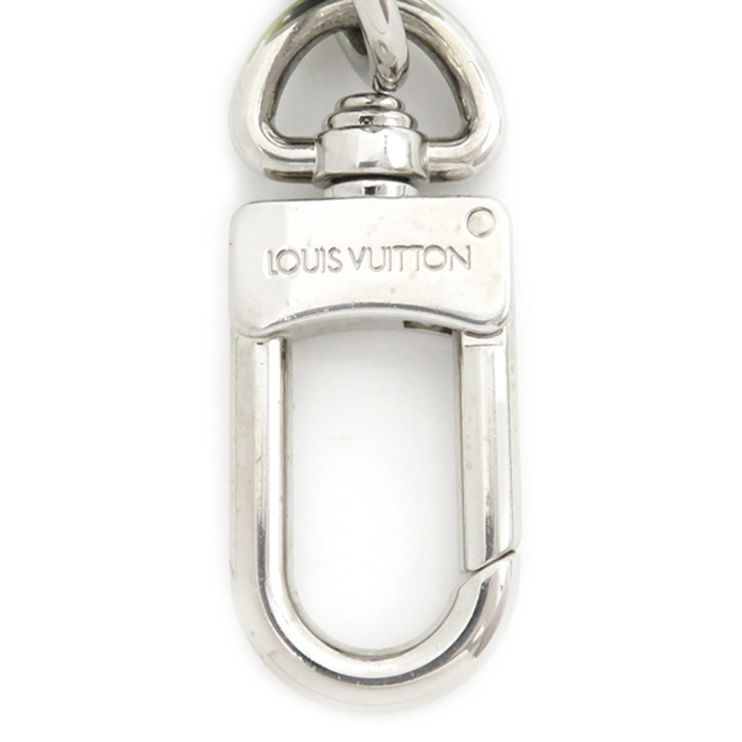 LOUIS VUITTON(ルイヴィトン)のルイヴィトン LOUIS VUITTON キーホルダー ポルト クレ LVスケアクロウ メタル モノグラムキャンバス マルチカラー シルバー金具 キーリング バッグチャーム LVロゴ 黄  MP2922 CX1210【中古】 ハンドメイドのアクセサリー(キーホルダー/ストラップ)の商品写真