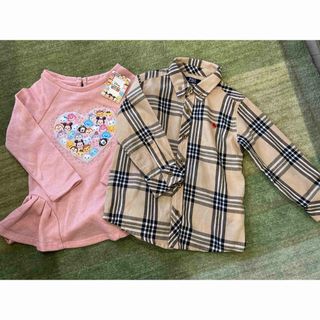 子供服　まとめ売り　100   ポロチェックシャツ　ディズニー