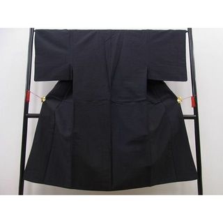 平和屋野田店■男性　紬　色無地　檳榔子染色　逸品　n-pk5684(着物)