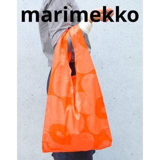 マリメッコ(marimekko)のmarimekko マリメッコ　エコバッグ ウニッコ　unikko オレンジ　(エコバッグ)