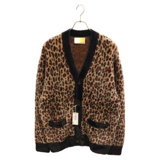 KITH キス 22AW Leopard Mohair Cardigan レオパード柄 モヘア カーディガン ブラウン/ブラック KHM030677-218(カーディガン)