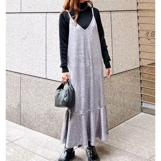 ロペピクニック(Rope' Picnic)の美品‼️ROPE PICNIC ロペピクニック　花柄ベロアキャミワンピース(ロングワンピース/マキシワンピース)