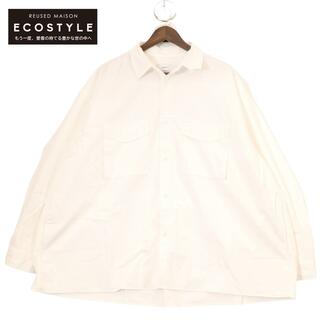 グラフペーパー ホワイト GM221-50063 Garment Dyed Poplin Fatigue Shirt Ｆ(その他)