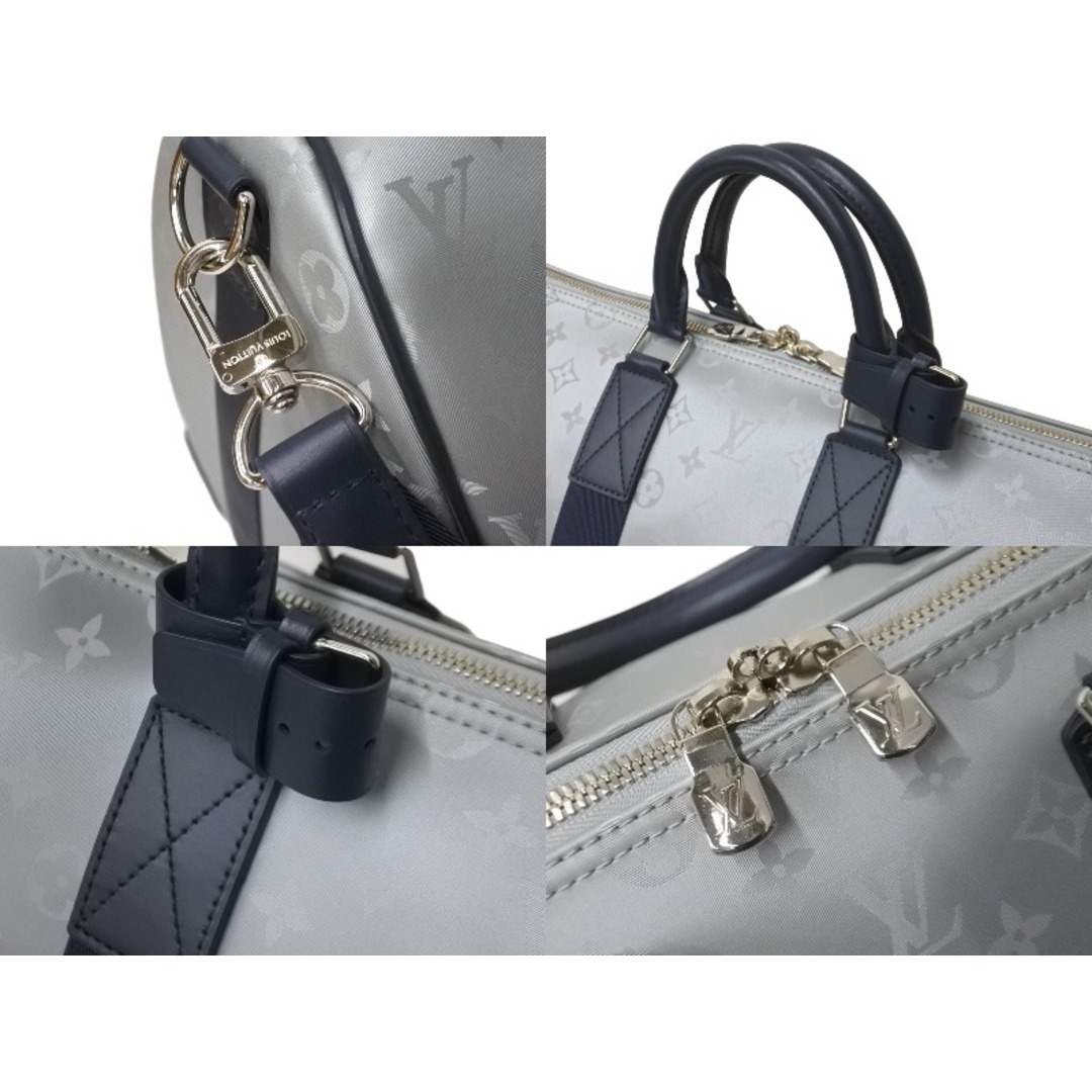 LOUIS VUITTON(ルイヴィトン)の極美品 LOUIS VUITTON ルイヴィトン ボストンバッグ M44170 キーポルバンドリエール50 モノグラムサテライト シルバー 中古 61747 レディースのバッグ(ボストンバッグ)の商品写真