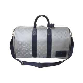 ルイヴィトン(LOUIS VUITTON)の極美品 LOUIS VUITTON ルイヴィトン ボストンバッグ M44170 キーポルバンドリエール50 モノグラムサテライト シルバー 中古 61747(ボストンバッグ)