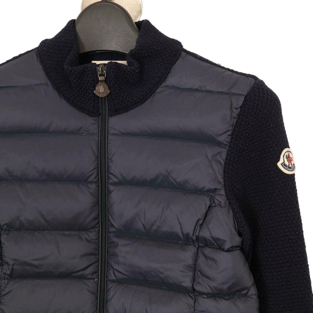 MONCLER(モンクレール)のモンクレール 19年 MAGLIA TRICOT CARDIGAN ダウン切り替えニット 10Ａ レディースのトップス(Tシャツ(半袖/袖なし))の商品写真