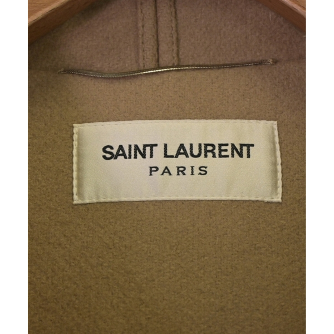 SAINT LAURENT PARIS ダッフルコート 46(M位) ベージュ 【古着】【中古】 メンズのジャケット/アウター(ダッフルコート)の商品写真