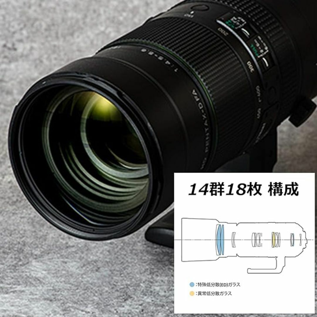 PENTAX(ペンタックス)のHD PENTAX-D FA 150-450mmF4.5-5.6ED DC AW スマホ/家電/カメラのカメラ(レンズ(ズーム))の商品写真