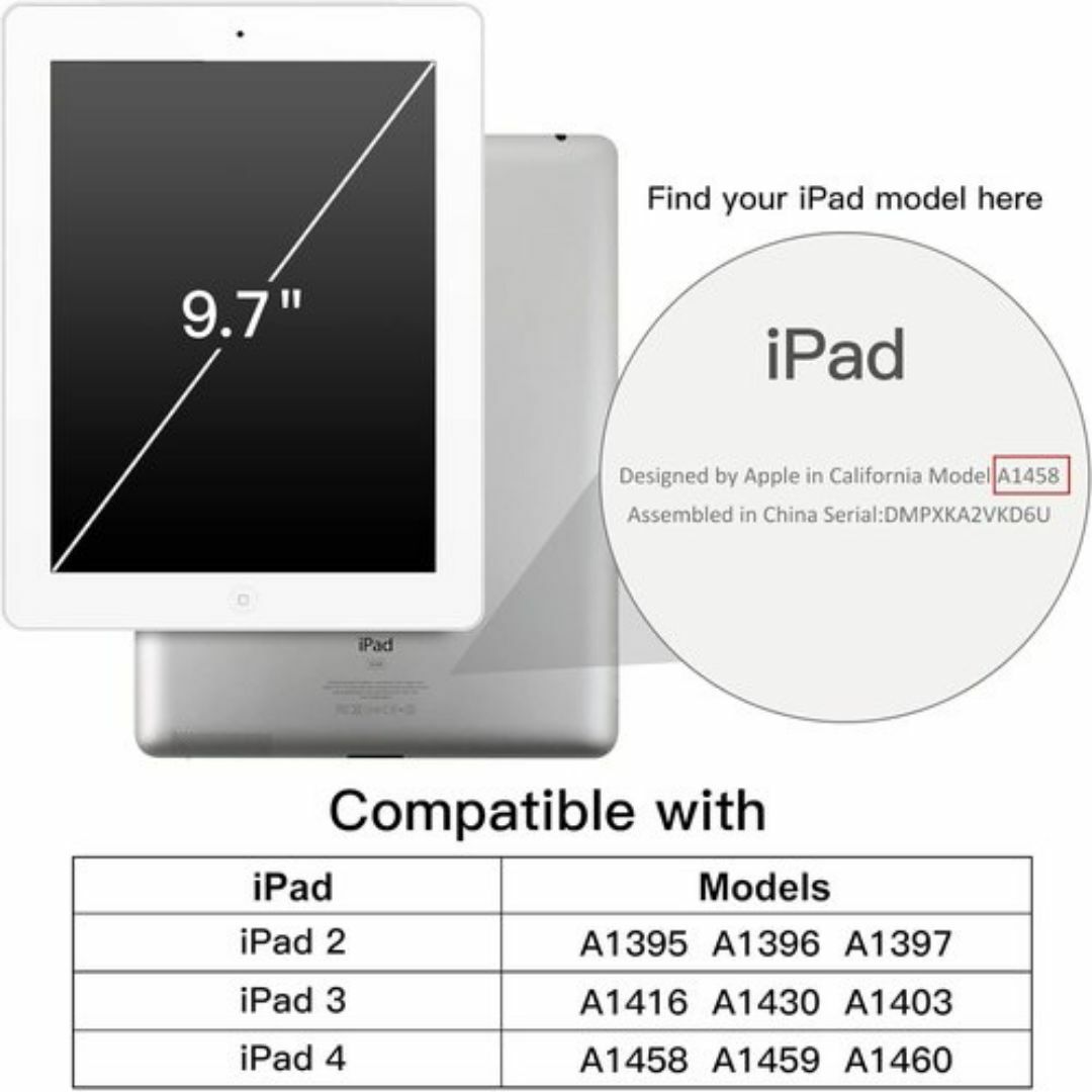 JEDirect iPad 2 3 4 ケース オートスリ スティブルー 353 スマホ/家電/カメラのスマホ/家電/カメラ その他(その他)の商品写真