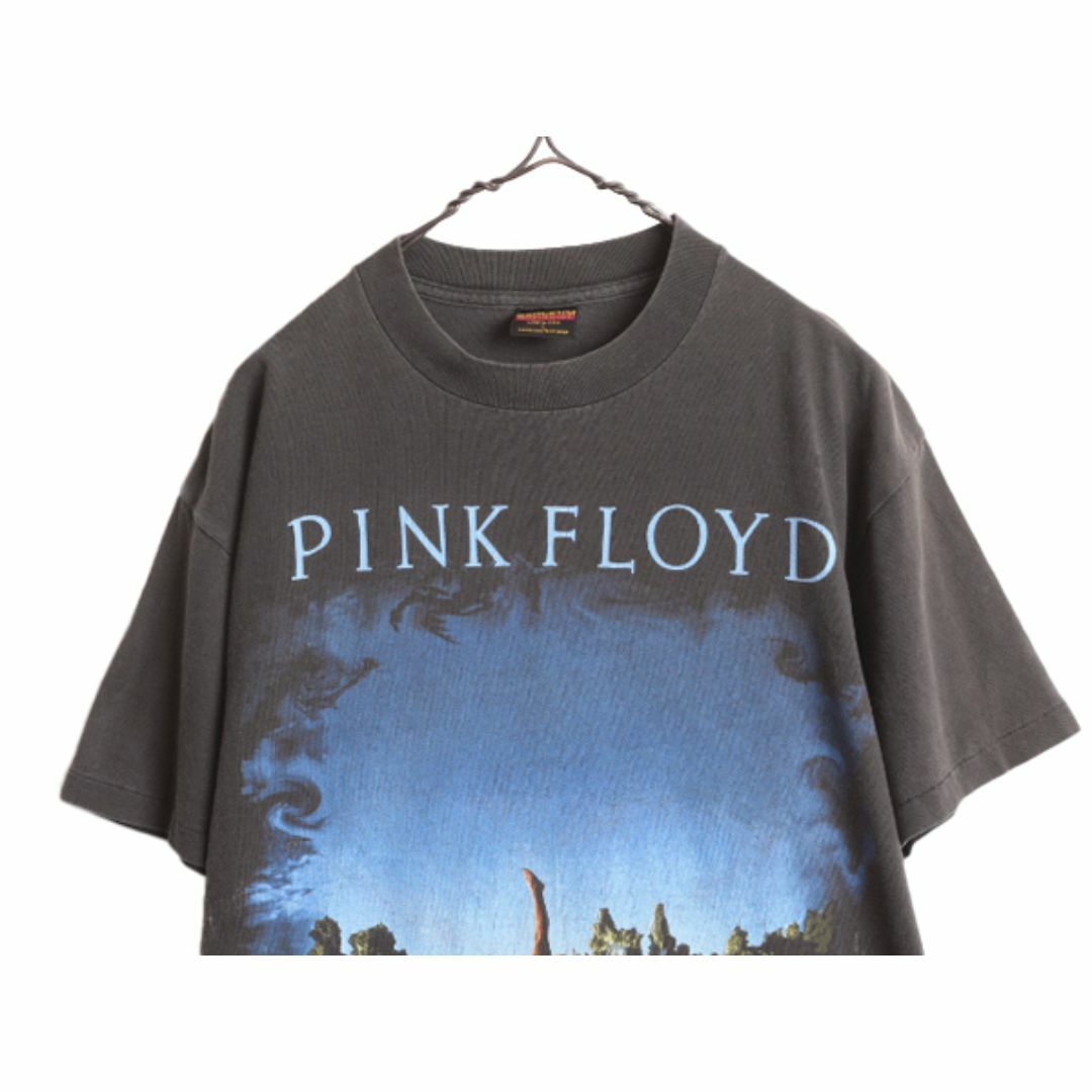 90s USA製 ★ ピンクフロイド イラスト プリント Tシャツ メンズ L / 90年代 PINK FLOYD オフィシャル バンド シングルステッチ BROCKUM 黒 メンズのトップス(Tシャツ/カットソー(半袖/袖なし))の商品写真