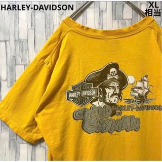 ハーレーダビッドソン(Harley Davidson)のハーレーダビッドソン 半袖Tシャツ ビッグロゴ バックプリント イエロー L(Tシャツ/カットソー(半袖/袖なし))