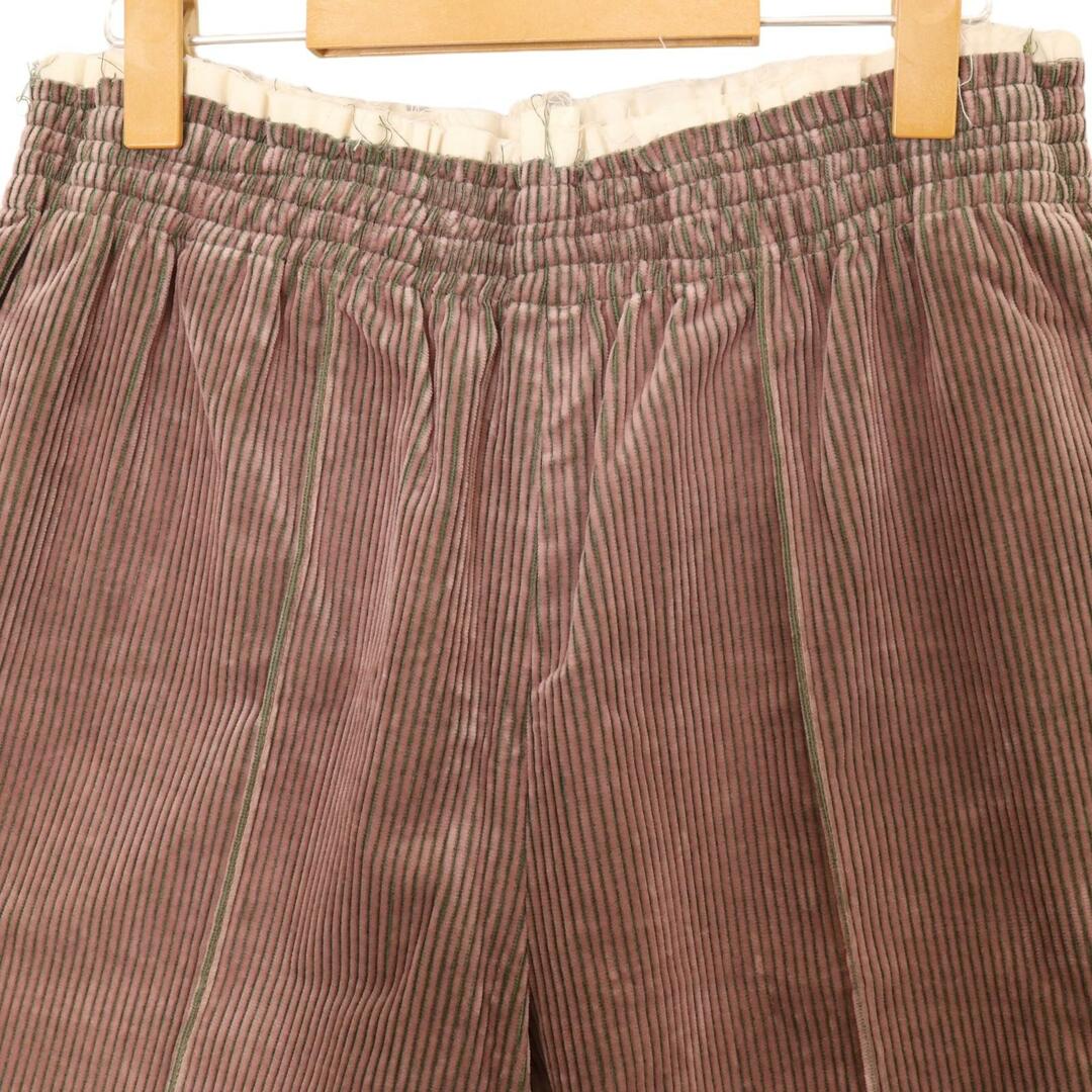 カミエルフォートヘンス 016 ピンク×グリーン GRANDMA PANTS コーデュロイパンツ M メンズのパンツ(その他)の商品写真