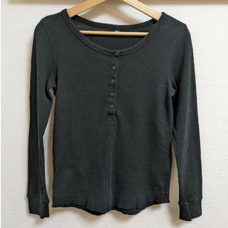 ユニクロ(UNIQLO)のUNIQLO ユニクロ ワッフルヘンリーネックシャツ(Tシャツ(長袖/七分))