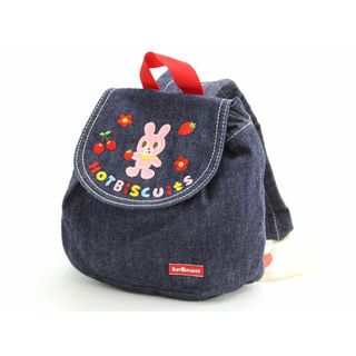 ミキハウス(mikihouse)の【春物 新入荷!】▲ミキハウスホットビスケッツ/MIKI HOUSE HOT BISCUITS▲リュック/リュックサック/バッグ インディゴ お散歩 ピクニック 通園 【中古】子供 キッズ kids ベビー baby 女の子 春夏秋冬 bagetc 123042(リュックサック)