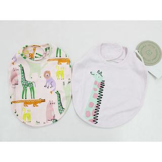 ステラマッカートニー(Stella McCartney)の【春物 新入荷!】新品 未使用品▲ステラ マッカートニーキッズ/Stella McCartney kids▲スタイ/ビブ/よだれかけ2枚set/小物 ピンク系【ネット限定】子供 キッズ kids ベビー baby 女の子 春夏秋冬 childcare 723042(ベビースタイ/よだれかけ)