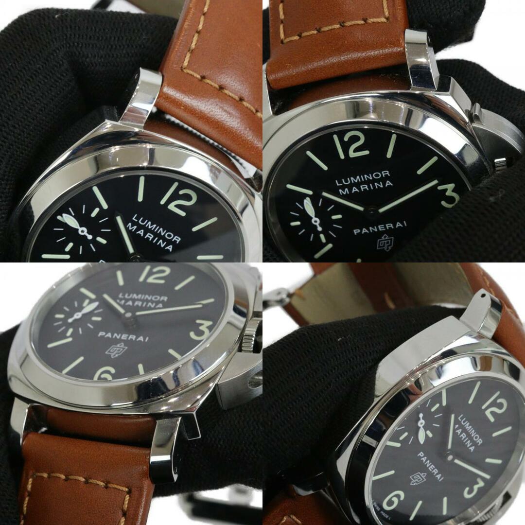 PANERAI(パネライ)の【ギャラ有】OFFICINE PANERAI オフィチーネ パネライ　ルミノール　マリーナ　ロゴ　アッチャオ　PAM00632　手巻き　SS　革ベルト　ブラック　ブラウン　メンズ　腕時計　プレゼント包装　ギフト【中古】松前R56号店 メンズの時計(腕時計(アナログ))の商品写真