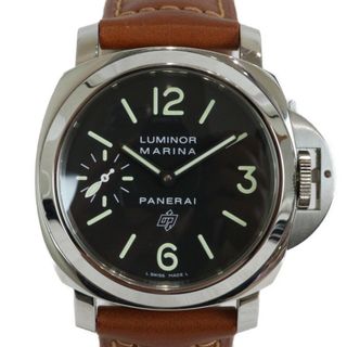 パネライ(PANERAI)の【ギャラ有】OFFICINE PANERAI オフィチーネ パネライ　ルミノール　マリーナ　ロゴ　アッチャオ　PAM00632　手巻き　SS　革ベルト　ブラック　ブラウン　メンズ　腕時計　プレゼント包装　ギフト【中古】松前R56号店(腕時計(アナログ))