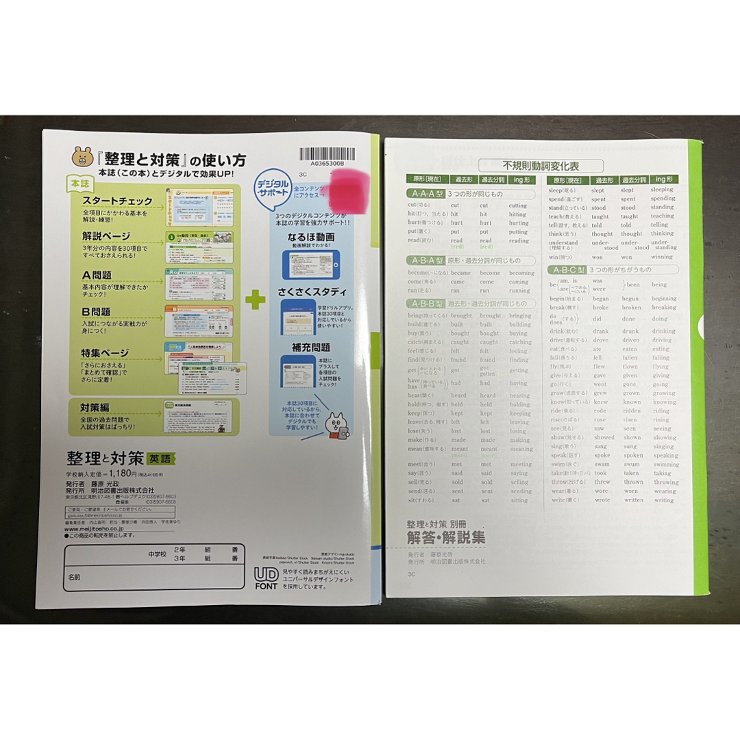 3年間の総まとめと入試対策　整理と対策【英語】 エンタメ/ホビーの本(語学/参考書)の商品写真