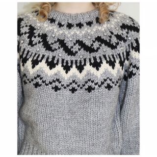 エピヌ(épine)のepine bijou Nordic knit gray(ニット/セーター)