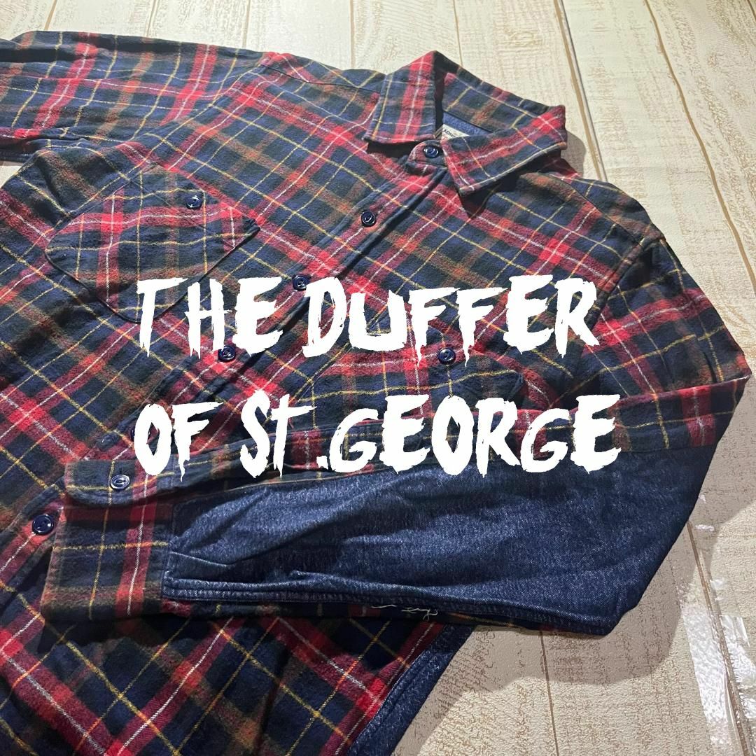 The DUFFER of ST.GEORGE(ザダファーオブセントジョージ)の【The DUFFER of St.GEORGE】切り替えデザイン ネルシャツ メンズのトップス(シャツ)の商品写真