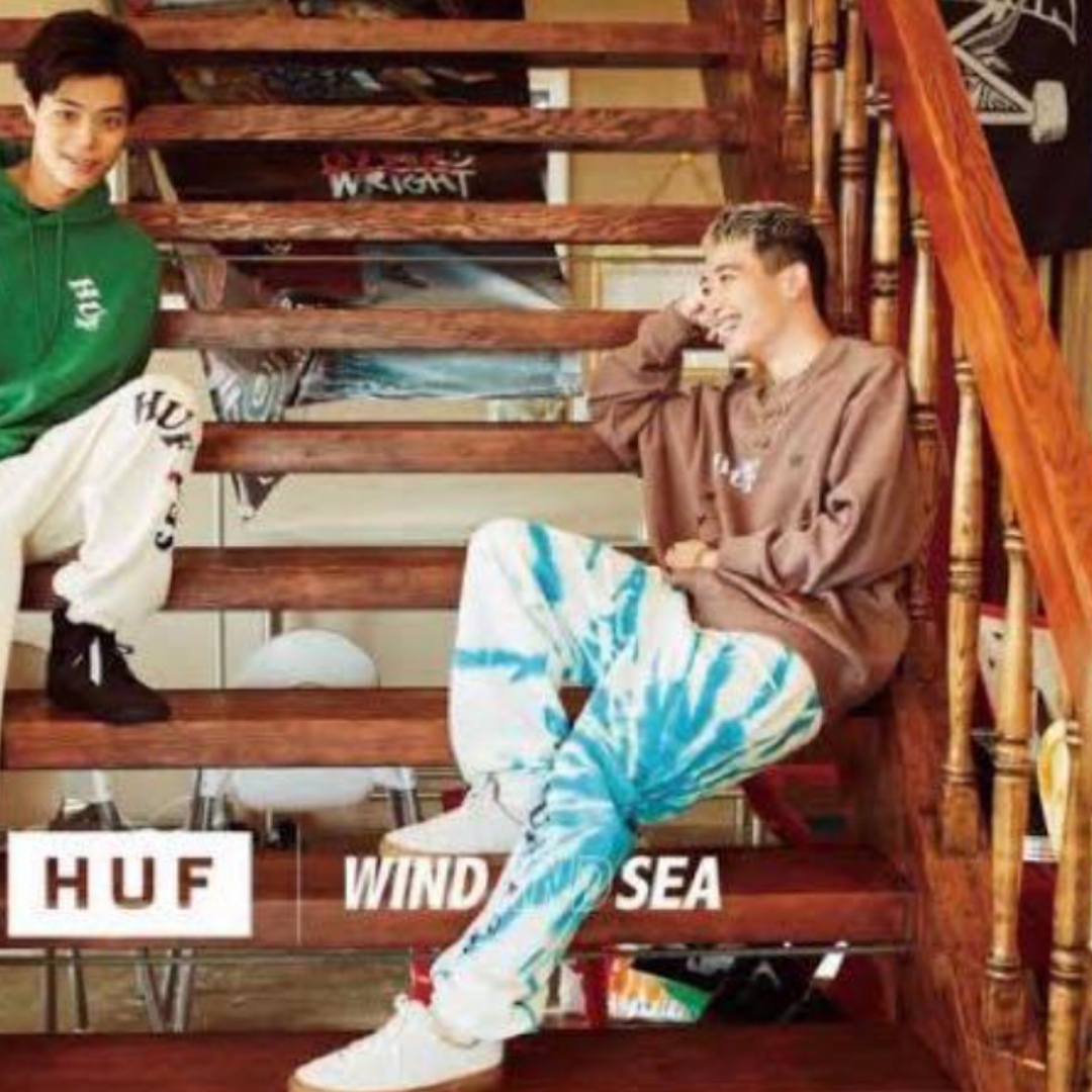 WIND AND SEA(ウィンダンシー)のWIND AND SEA × HUF ウィンダンシー ハフ スウェット パンツ メンズのパンツ(その他)の商品写真