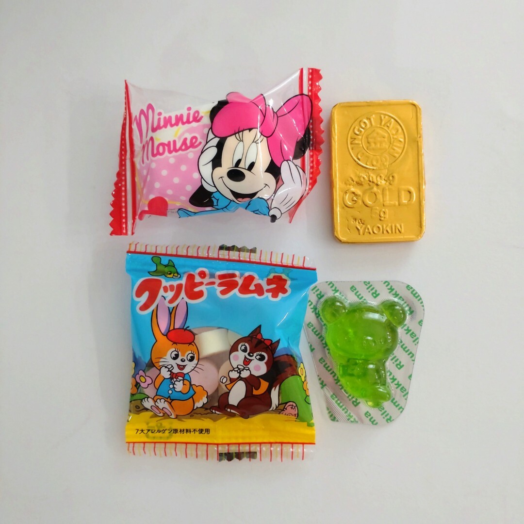 Disney(ディズニー)のNo.90 お菓子ブーケ　プチギフト　ミニー　リラックマグミ　マシュマロ 食品/飲料/酒の食品(菓子/デザート)の商品写真