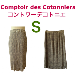 Comptoir des cotonniers - 【美品】コントワーデコトニエ☆ストレッチタイトスカート☆ウエストゴム