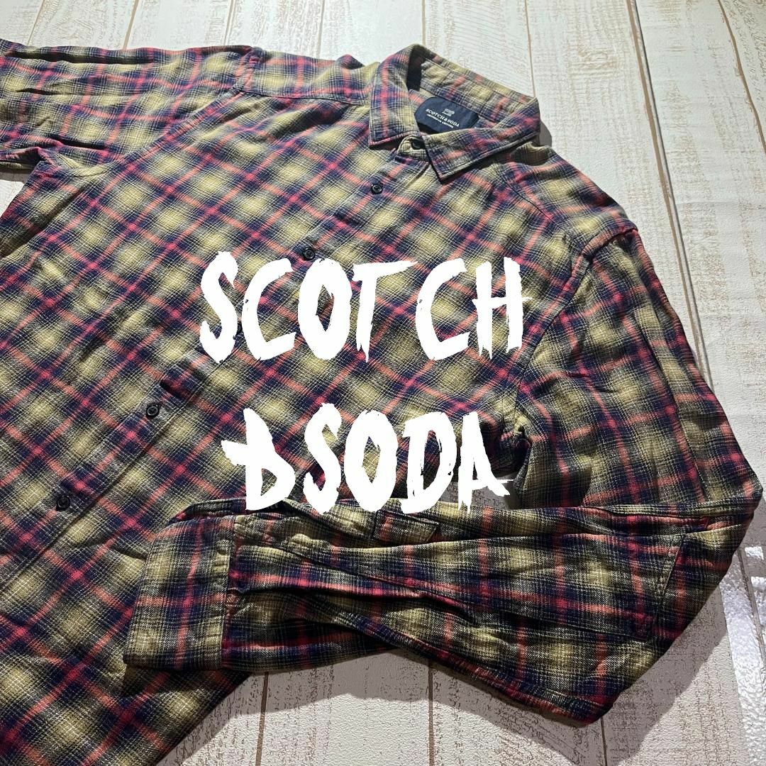 SCOTCH & SODA(スコッチアンドソーダ)の【SCOTCH&SODA】スコッチアンドソーダ ネルシャツ 長袖チェックシャツ メンズのトップス(シャツ)の商品写真