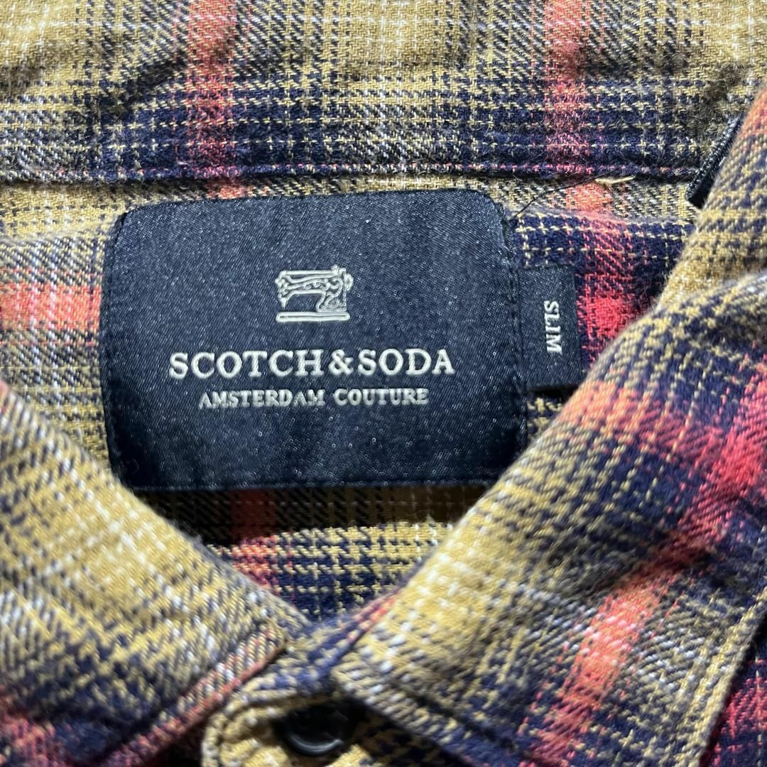 SCOTCH & SODA(スコッチアンドソーダ)の【SCOTCH&SODA】スコッチアンドソーダ ネルシャツ 長袖チェックシャツ メンズのトップス(シャツ)の商品写真