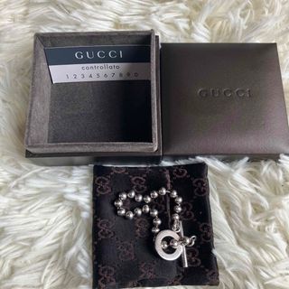 Gucci - GUCCI グッチ ボールチェーンバングル ブレスレット シルバー　刻印　袋箱付