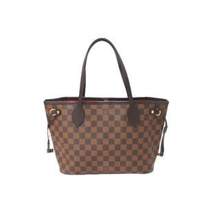 ルイヴィトン(LOUIS VUITTON)の極美品 LOUIS VUITTON ルイ ヴィトン トートバッグ 新型 ネヴァーフルPM N41359 ダミエエベヌキャンバス ブラウン 中古 60989(トートバッグ)