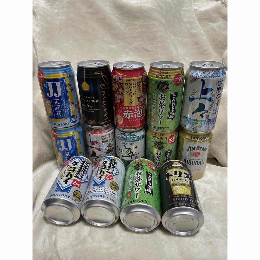 お酒　サントリー12本、KIRIN2本　計14本 食品/飲料/酒の酒(その他)の商品写真