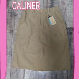カラージーンズスカート  CALINER  (カリネ)   Mサイズ(ひざ丈スカート)