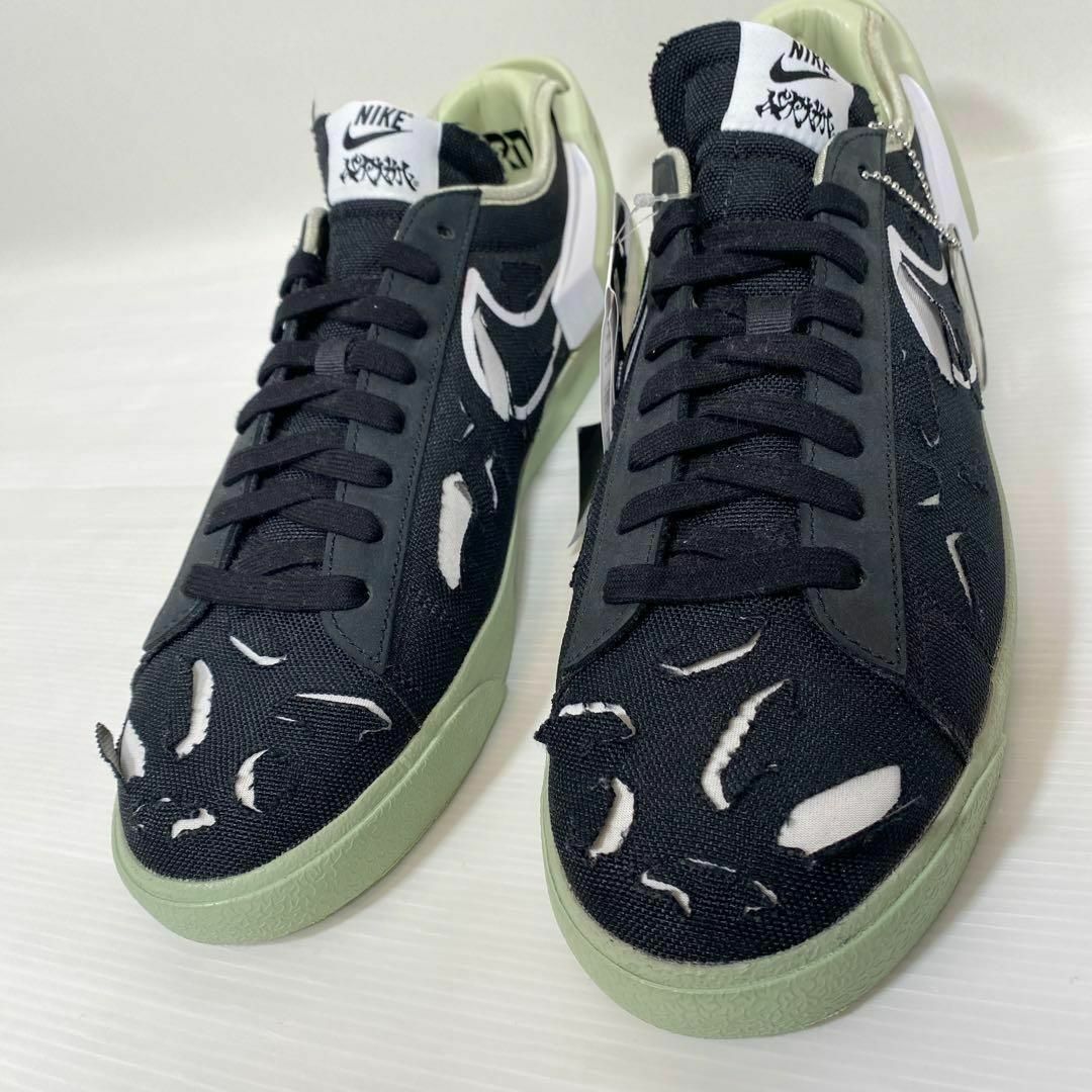 NIKE(ナイキ)のNIKE×ACRONYM BLAZER LOW ブラック/オリーブ　28.5 メンズの靴/シューズ(スニーカー)の商品写真