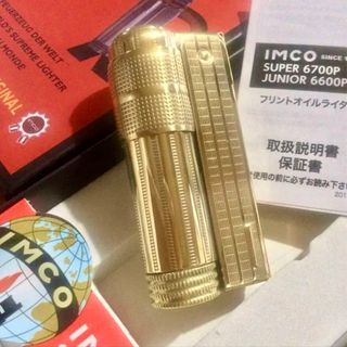 IMCO イムコ スーパー ブラス 真鍮 復刻版 オイルライター(タバコグッズ)