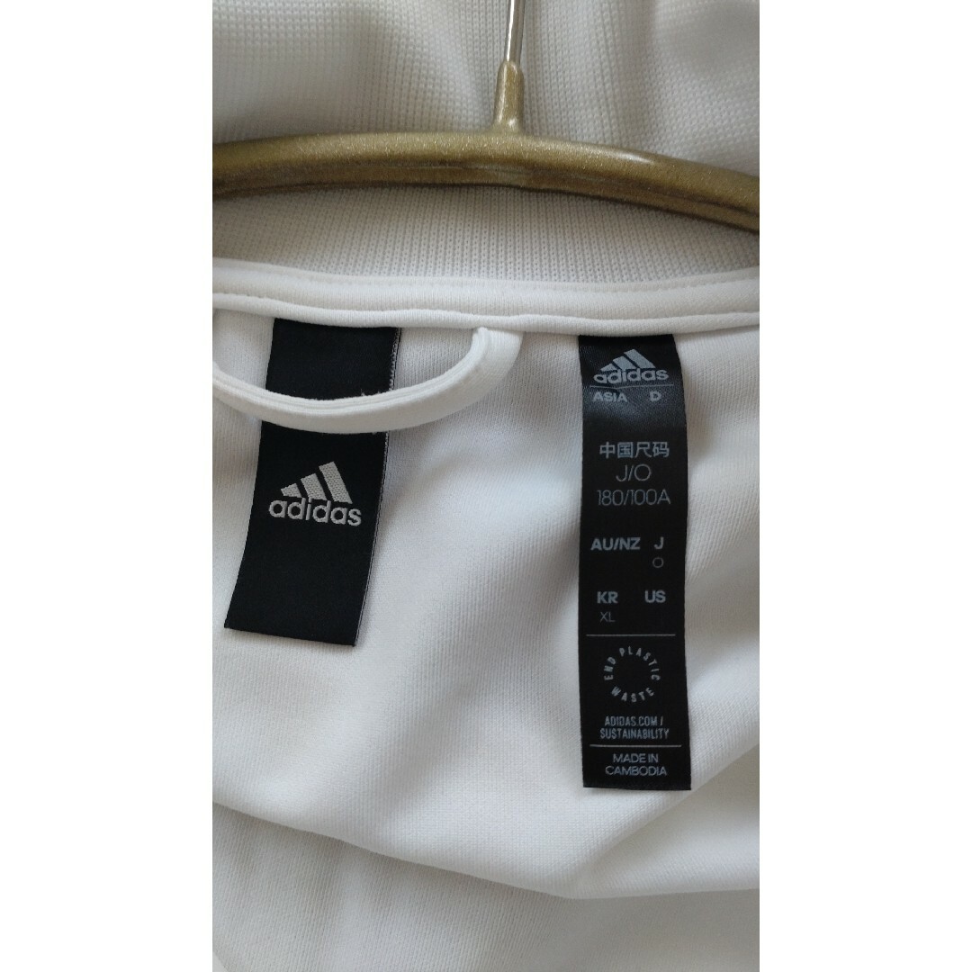 adidas(アディダス)のアディダス☆スリーラインジャージトップス ジャンパー レディースのジャケット/アウター(ブルゾン)の商品写真