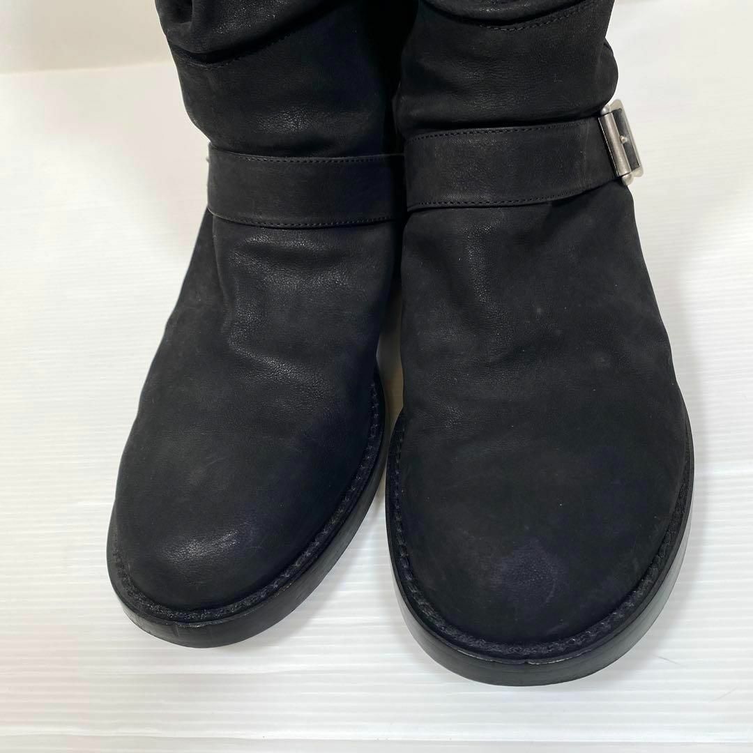 Ann Demeulemeester(アンドゥムルメステール)のアンドゥムルメステール　マルチベルトパイレーツブーツ　ブラックEU41 26cm メンズの靴/シューズ(ブーツ)の商品写真