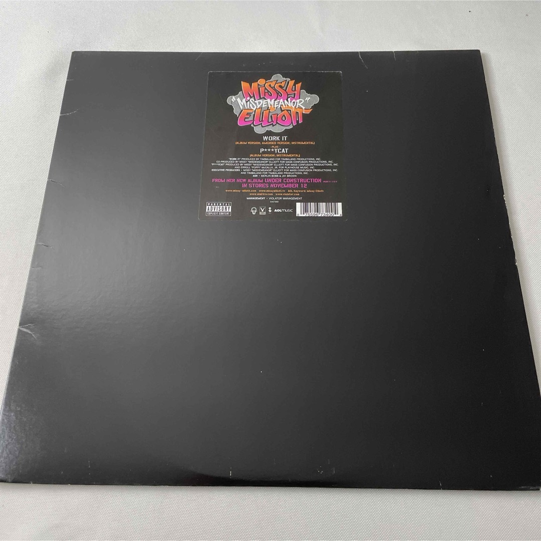 Missy Elliott – Work It / P***ycat【12"】 エンタメ/ホビーのCD(ヒップホップ/ラップ)の商品写真