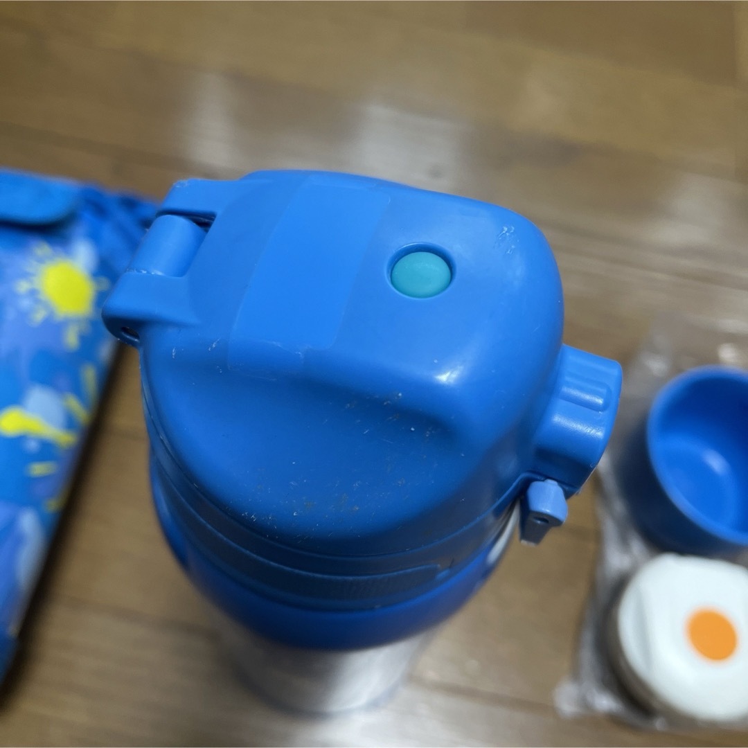 THERMOS(サーモス)のお値下げ！サーモス　水筒　0.8L 2way ブルーペイント キッズ/ベビー/マタニティの授乳/お食事用品(水筒)の商品写真