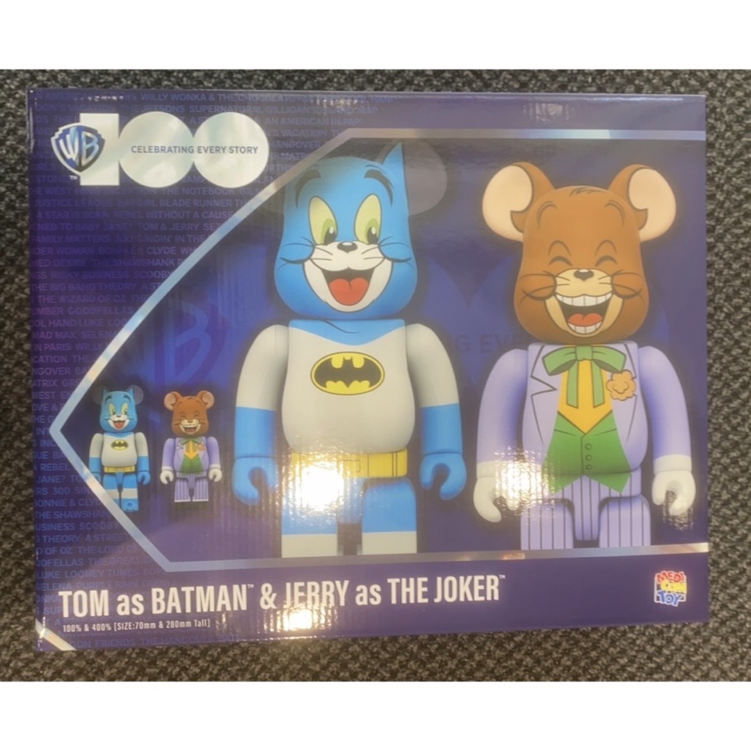 BE@RBRICK(ベアブリック)のBE@RBRICK TOM BATMAN JERRY JOKER 100&400 エンタメ/ホビーのフィギュア(アニメ/ゲーム)の商品写真