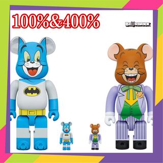 ベアブリック(BE@RBRICK)のBE@RBRICK TOM BATMAN JERRY JOKER 100&400(アニメ/ゲーム)