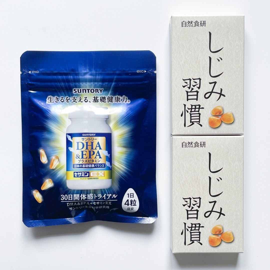 サントリー(サントリー)のサントリー DHA & EPA＋セサミンEX 120粒■自然食研 しじみ習慣 2 食品/飲料/酒の健康食品(ビタミン)の商品写真